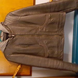 Steve madden  size large  hooded vegan jacket